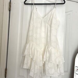 White mini dress